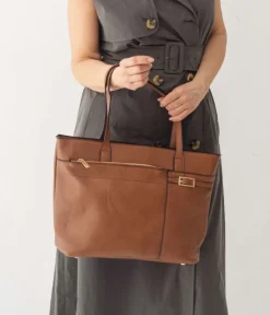 Bosanova Sacs Shopper | Sacs Porté Épaule | Sac marron avec ordinateur portable