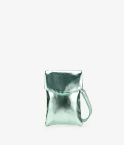 Bosanova Sacs À Bandoulière | Petits Sacs | Sac mobile vert métallisé