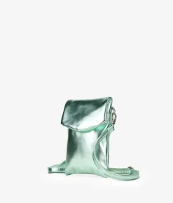 Bosanova Sacs À Bandoulière | Petits Sacs | Sac mobile vert métallisé
