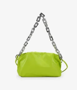 Bosanova Sacs Porté Épaule | Petits Sacs | Sac pochette citron vert avec chaîne