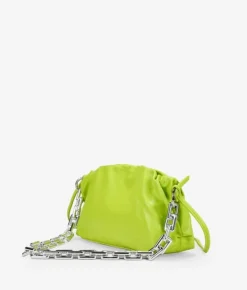Bosanova Sacs Porté Épaule | Petits Sacs | Sac pochette citron vert avec chaîne