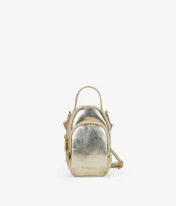 Bosanova Sacs À Bandoulière | Petits Sacs | Sac pour téléphone portable doré avec fermeture éclair