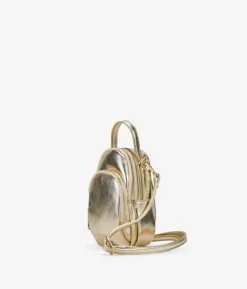 Bosanova Sacs À Bandoulière | Petits Sacs | Sac pour téléphone portable doré avec fermeture éclair