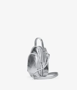 Bosanova Sacs À Bandoulière | Petits Sacs | Sac pour téléphone portable argenté avec fermeture éclair