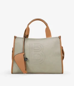 Bosanova Sacs À Bandoulière | Sacs Shopper | Sac rectangulaire beige avec fermeture éclair