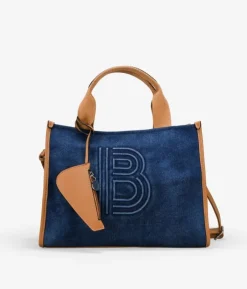 Bosanova Sacs À Bandoulière | Sacs Shopper | Sac rectangulaire bleu avec fermeture éclair