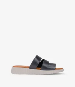 Bosanova Sandales Compensées | Chaussures En Cuir | Sandales à bride arrière en plomb avec talon compensé