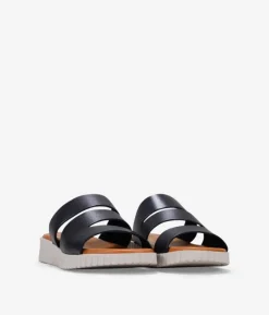 Bosanova Sandales Compensées | Chaussures En Cuir | Sandales à bride arrière en plomb avec talon compensé