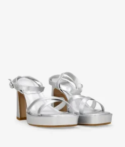 Bosanova Sandales À Talons | Chaussures De Fête | Sandales à talons argentées