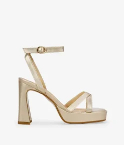 Bosanova Sandales À Talons | Chaussures De Fête | Sandales à talons dorées