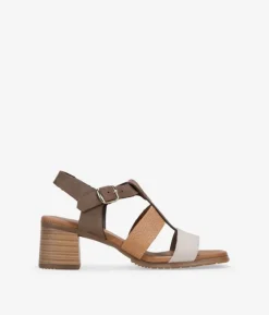 Bosanova Sandales À Talons | Chaussures En Cuir | Sandales à talons en cuir marron