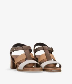 Bosanova Sandales À Talons | Chaussures En Cuir | Sandales à talons en cuir marron
