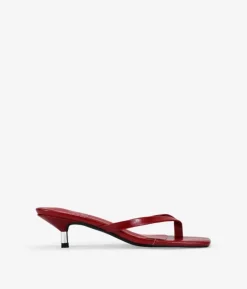 Bosanova Sandales À Talons | Sandales à talons rouges avec bride au bout