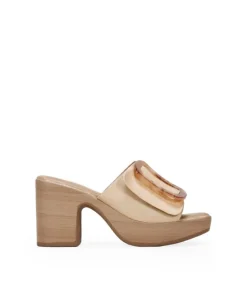 Bosanova Sandales À Talons | Sandales à talons sable avec boucle marbrée