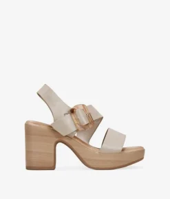 Bosanova Sandales À Talons | Sandales à talons taupe avec boucle