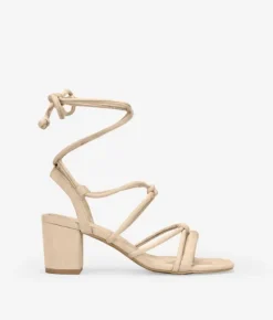 Bosanova Sandales À Talons | Chaussures De Fête | Sandales beiges à talon large