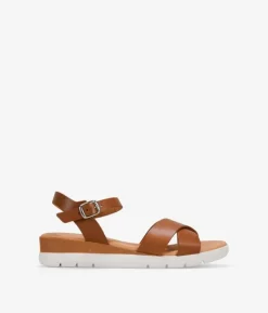 Bosanova Sandales Compensées | Chaussures En Cuir | Sandales compensées en cuir avec fermeture à boucle