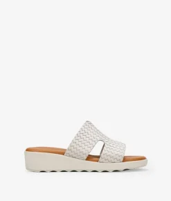 Bosanova Sandales Compensées | Chaussures En Cuir | Sandales compensées en cuir gris