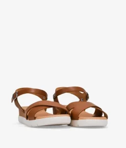 Bosanova Sandales Compensées | Chaussures En Cuir | Sandales compensées en cuir avec fermeture à boucle