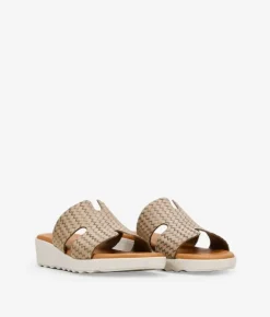 Bosanova Sandales Compensées | Chaussures En Cuir | Sandales compensées en cuir marron