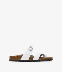 Bosanova Sandales Plates | Chaussures En Cuir | SANDALES EN CUIR 18823 TANIA BLANC