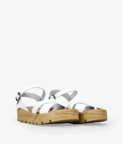 Bosanova Chaussures En Cuir | Sandales en cuir blanc
