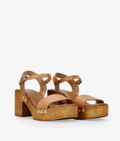 Bosanova Sandales À Talons | Chaussures En Cuir | Sandales en cuir marron