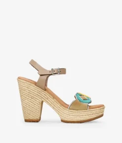 Bosanova Sandales À Talons | Chaussures En Cuir | Sandales en cuir marron à talon