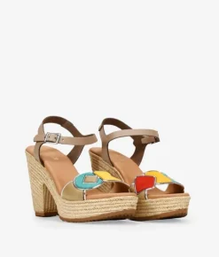 Bosanova Sandales À Talons | Chaussures En Cuir | Sandales en cuir marron à talon