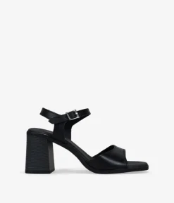 Bosanova Sandales À Talons | Chaussures En Cuir | Sandales en cuir noir à talons