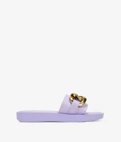Bosanova Sandales Plates | Sandales lilas avec chaîne