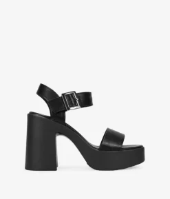 Bosanova Sandales À Talons | Sandales Plateformes | Sandales noires à talon