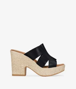 Bosanova Sandales Spartiates | Sandales À Talons | Sandales noires à talon effet sparte