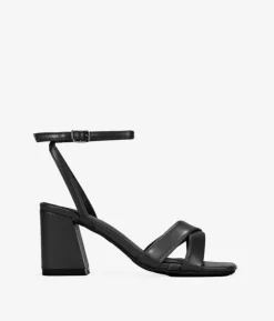 Bosanova Sandales À Talons | Chaussures De Fête | Sandales noires à talon large
