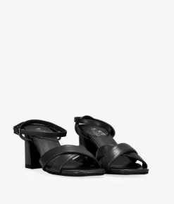 Bosanova Sandales À Talons | Chaussures De Fête | Sandales noires à talon large