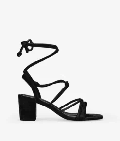 Bosanova Sandales À Talons | Chaussures De Fête | Sandales noires à talons larges