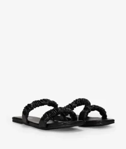 Bosanova Sandales Plates | Sandales plates noires