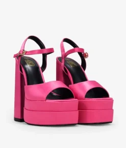 Bosanova Sandales À Talons | Sandales Plateformes | Sandales roses à talon XXL