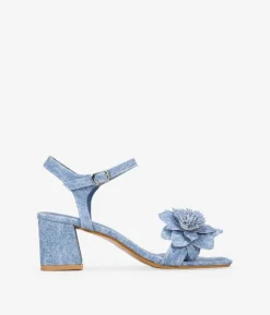 Bosanova Sandales À Talons | Chaussures De Fête | Sandales texanes à talon avec fleur