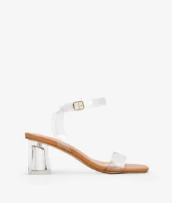 Bosanova Sandales À Talons | Chaussures De Fête | Sandales transparentes avec bracelet