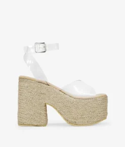 Bosanova Sandales Spartiates | Sandales À Talons | Sandales transparentes avec sparte