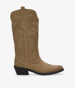 Bosanova Bottes Cowboy | Santiags en vison avec broderie